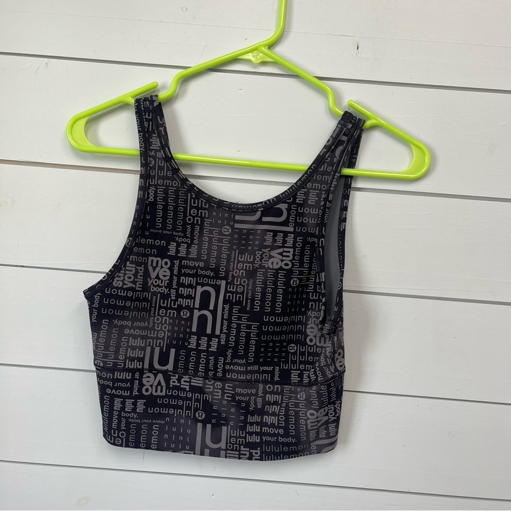 Lululemon power‎ pivot tank top graphic print women’s size 4/6